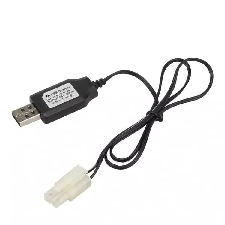 картинка Зарядное устройство USB 8.4v 250mah разъем Tamiya - USB-84-250-TAMIYA 