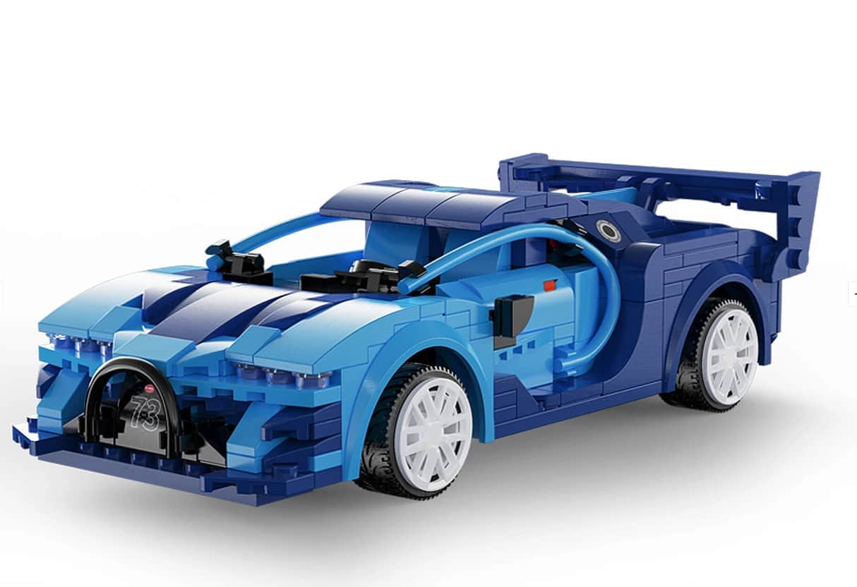 картинка Радиоуправляемый конструктор CADA спортивный автомобиль Blue Race Car, 325 деталей - C51073W 