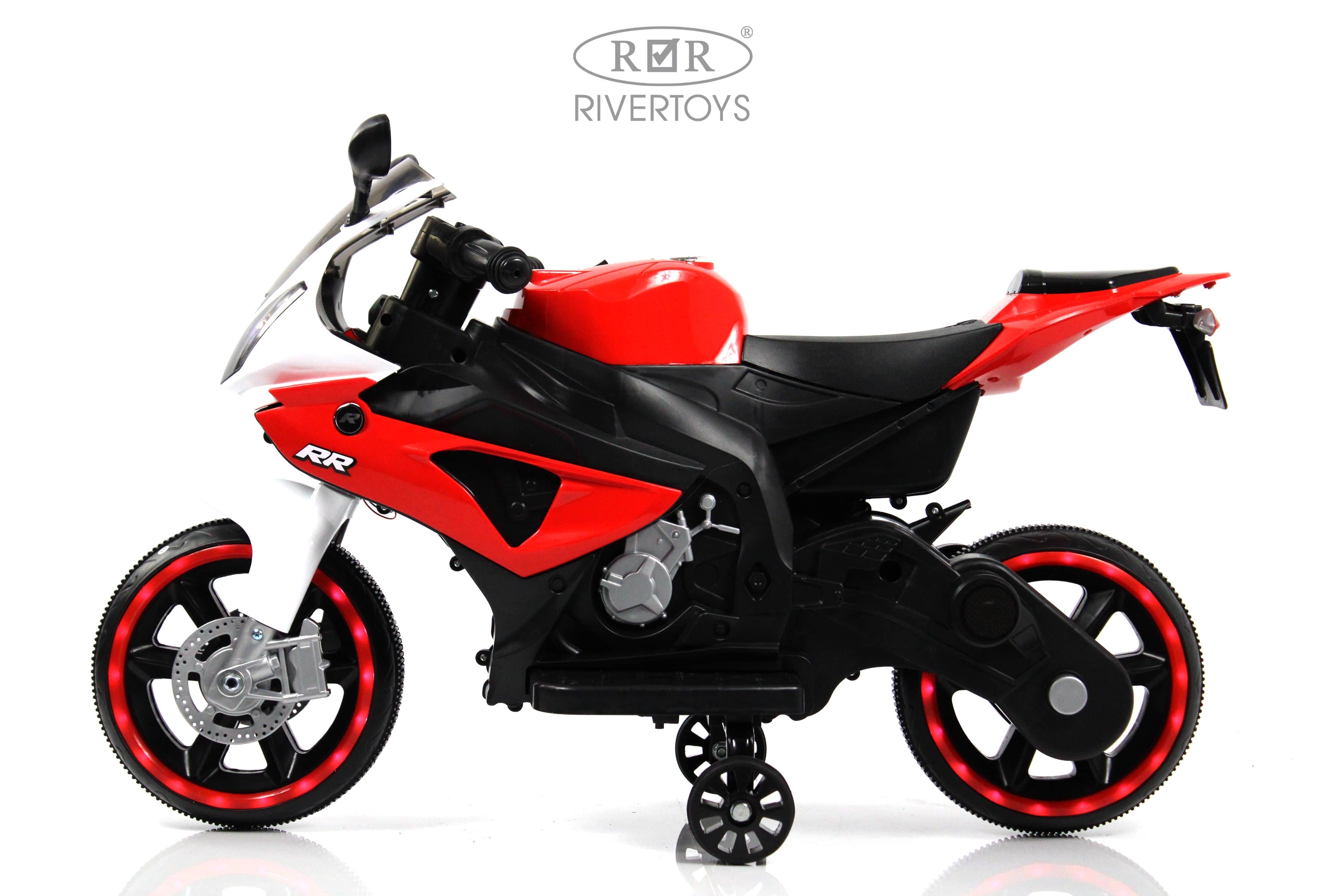 картинка Детский электромотоцикл X002XX красно-белый 
