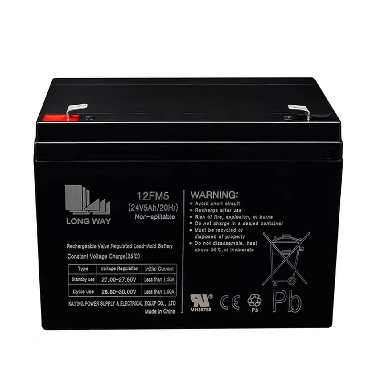 картинка Аккумулятор Long Way 24V5Ah/20Hr - LW-12FM5 