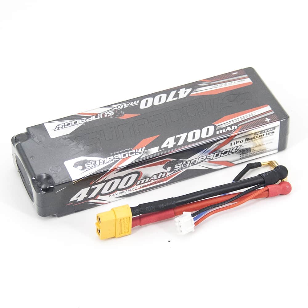 картинка Аккумулятор Sunpadow Li-Po 7.4V 4700 40C S XT60 plug - SP-4700-2-40C-S-X 
