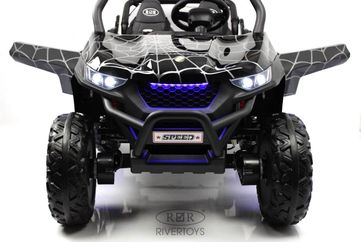 картинка Детский электромобиль T777TT 4WD черный Spider 