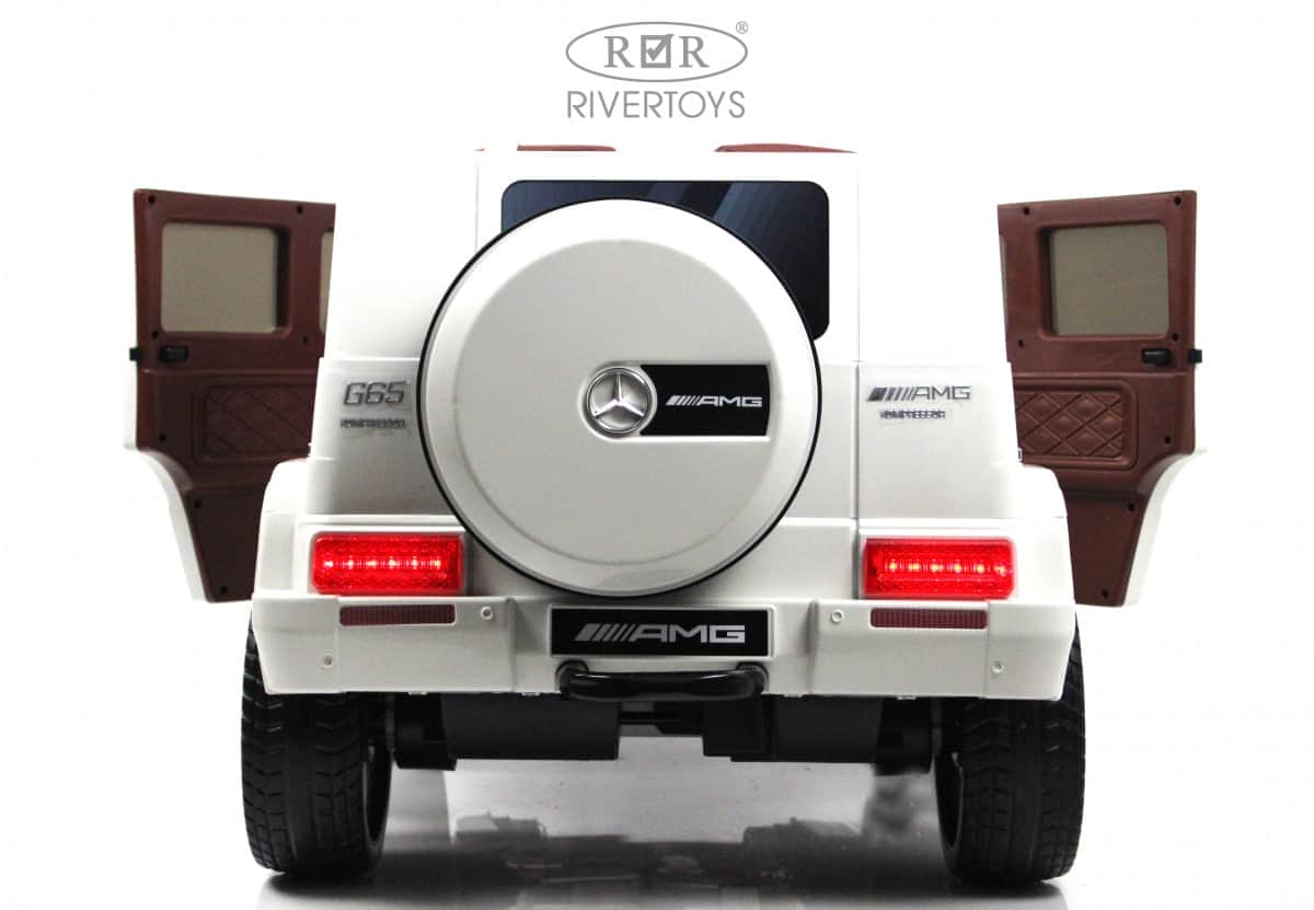 картинка Детский электромобиль Mercedes-Benz G65 (E111EE) белый 