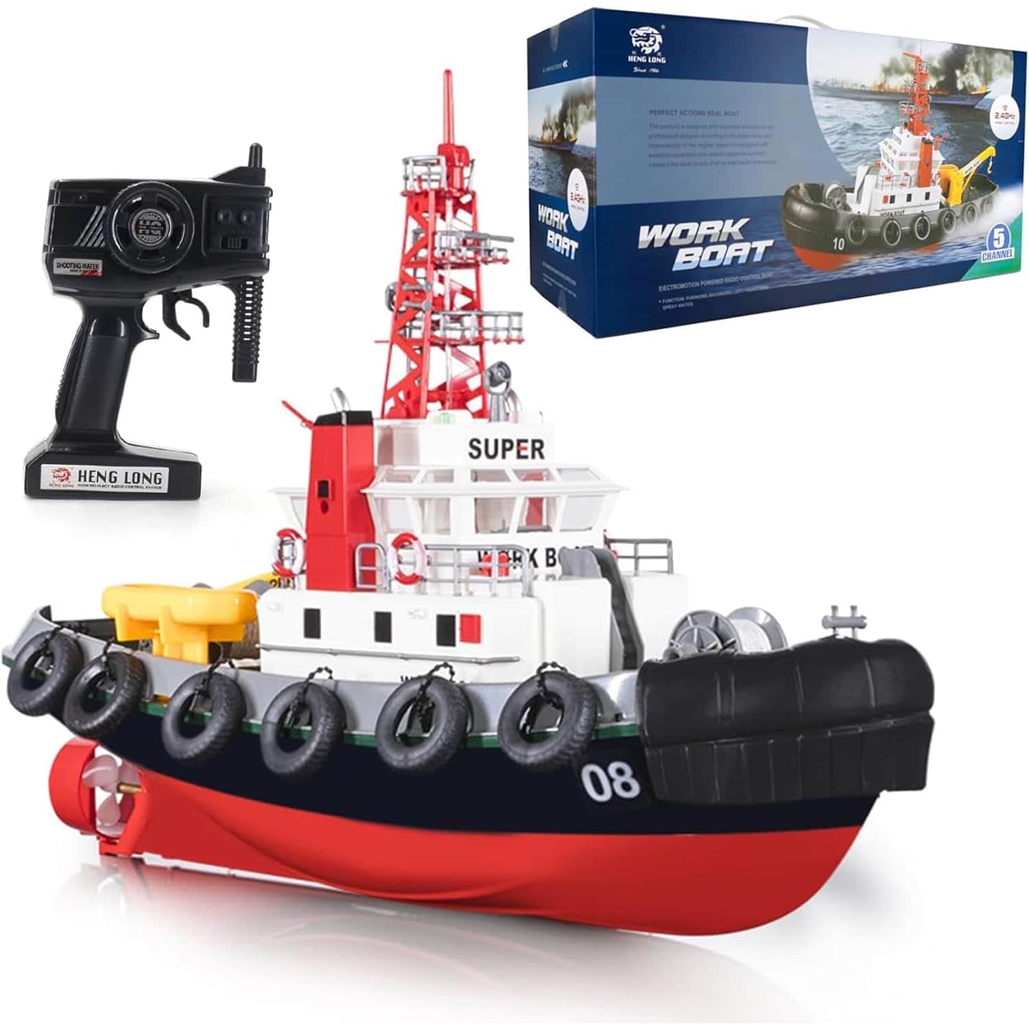 картинка Радиоуправляемый буксир Heng Long Seaport Work Boat 2.4G - 3810 
