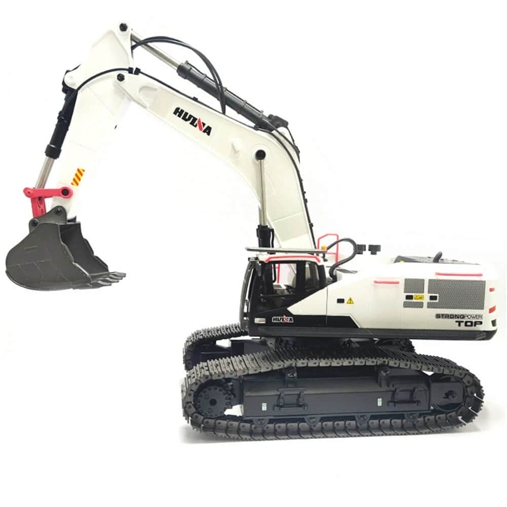картинка Радиоуправляемый экскаватор белый HUI NA TOYS масштаб 1:14 2.4G - HN1594-WHITE 