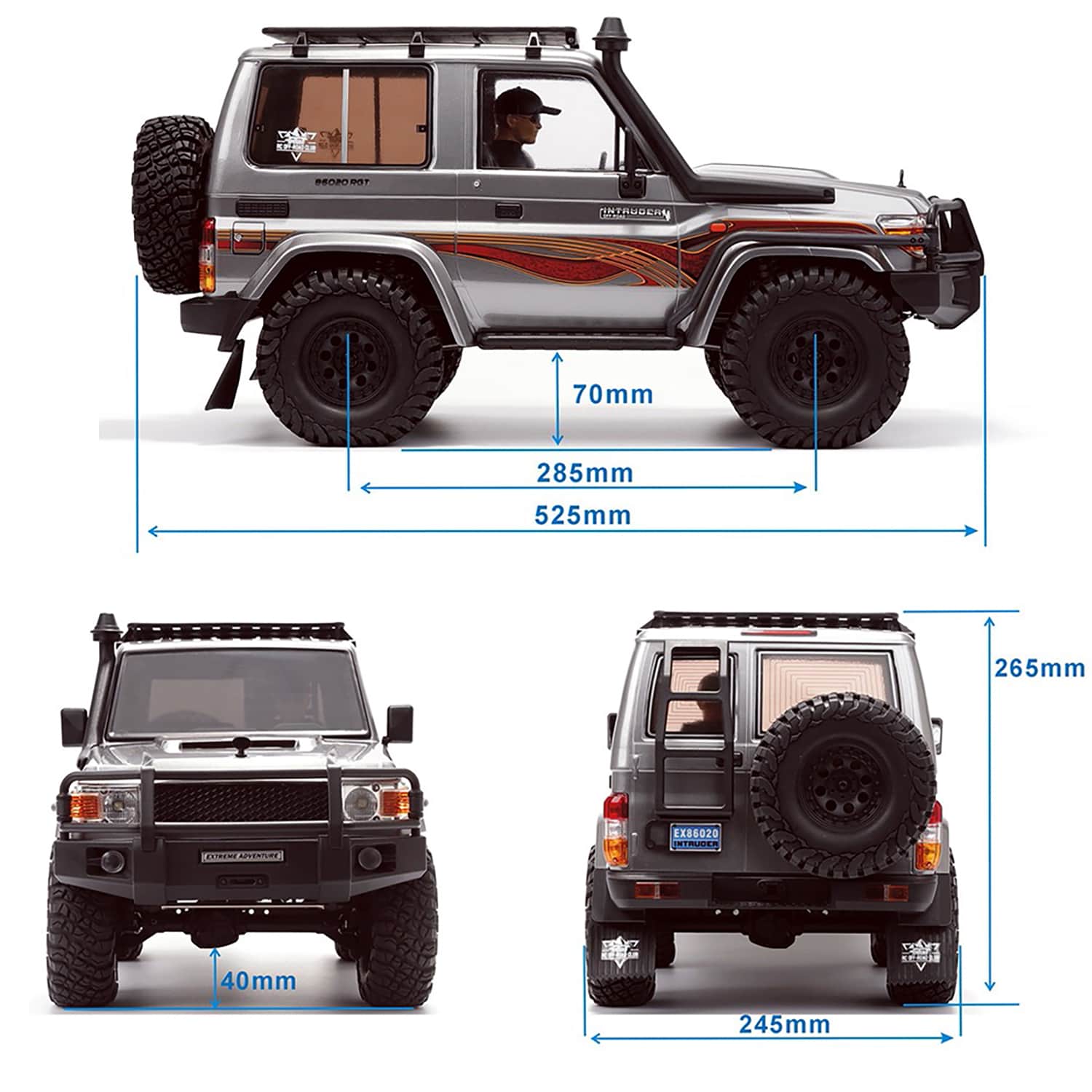 картинка Радиоуправляемый краулер HSP RGT INTRUDER 4WD 1:10 - EX86020-P86486-3 