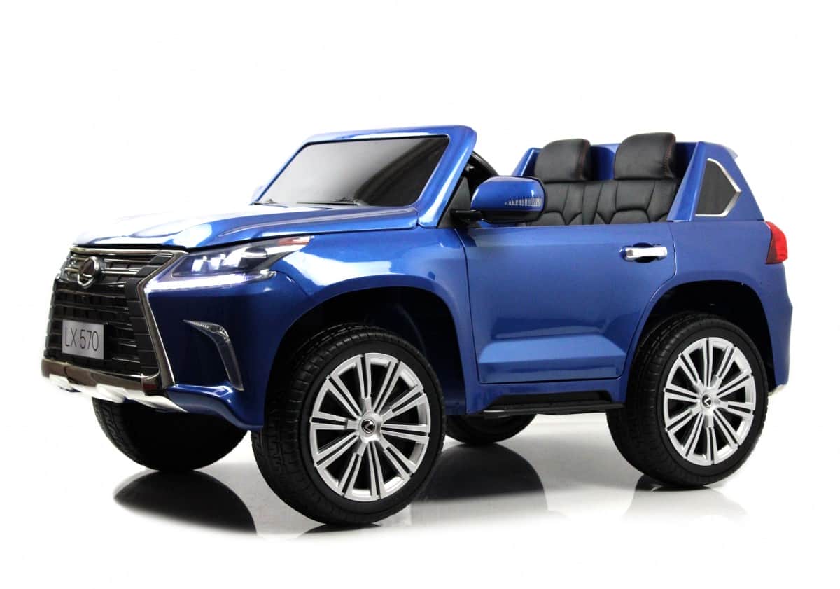 картинка Детский электромобиль Lexus LX570 (Y555YY) синий глянец 