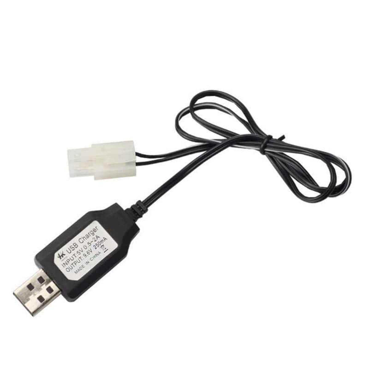 картинка Зарядное устройство USB 9.6v 250mah разъем Tamiya - USB-96-250-TAMIYA 