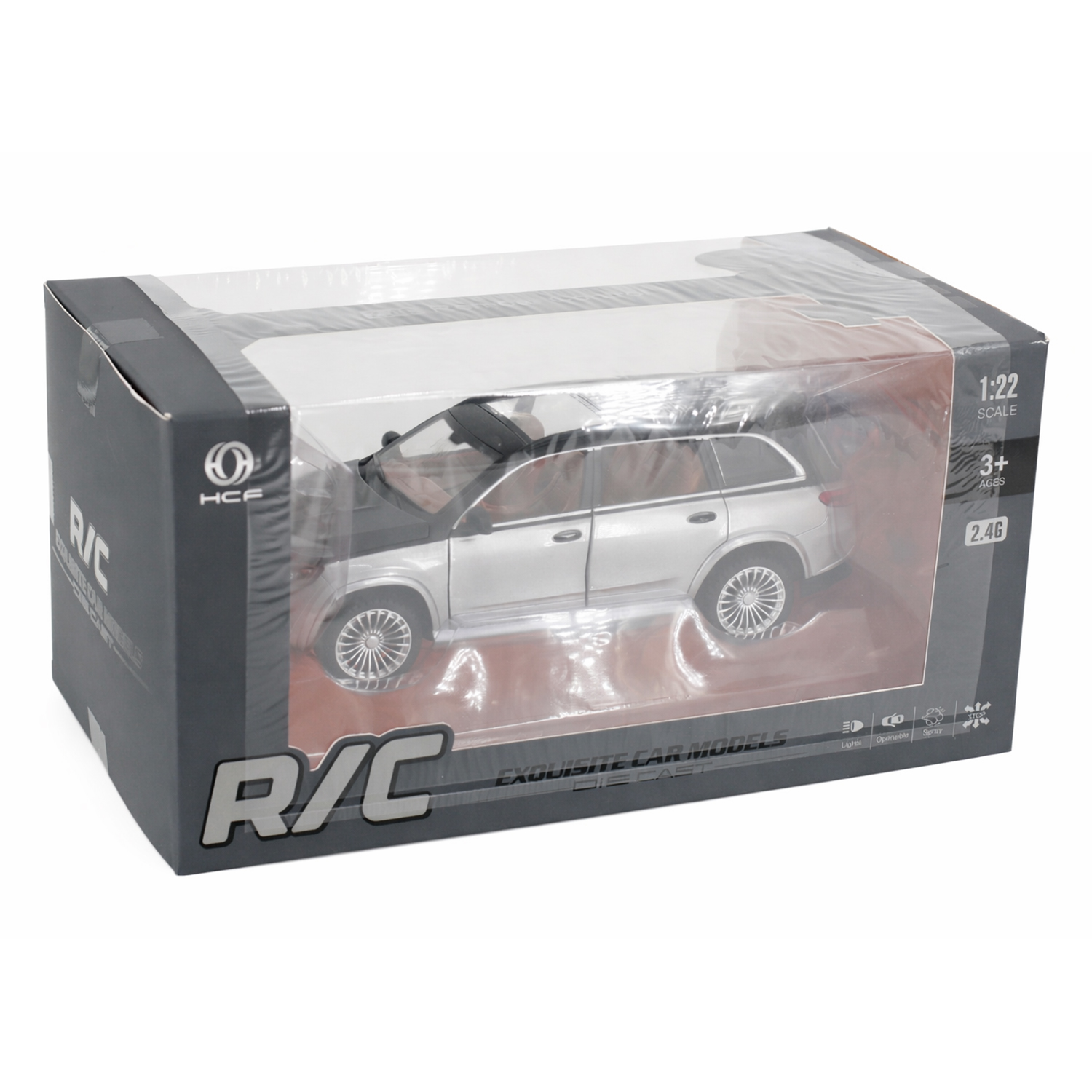картинка Радиоуправляемая металлическая машина Maybach GLS 1:22 - HCL-3805-SILVER 