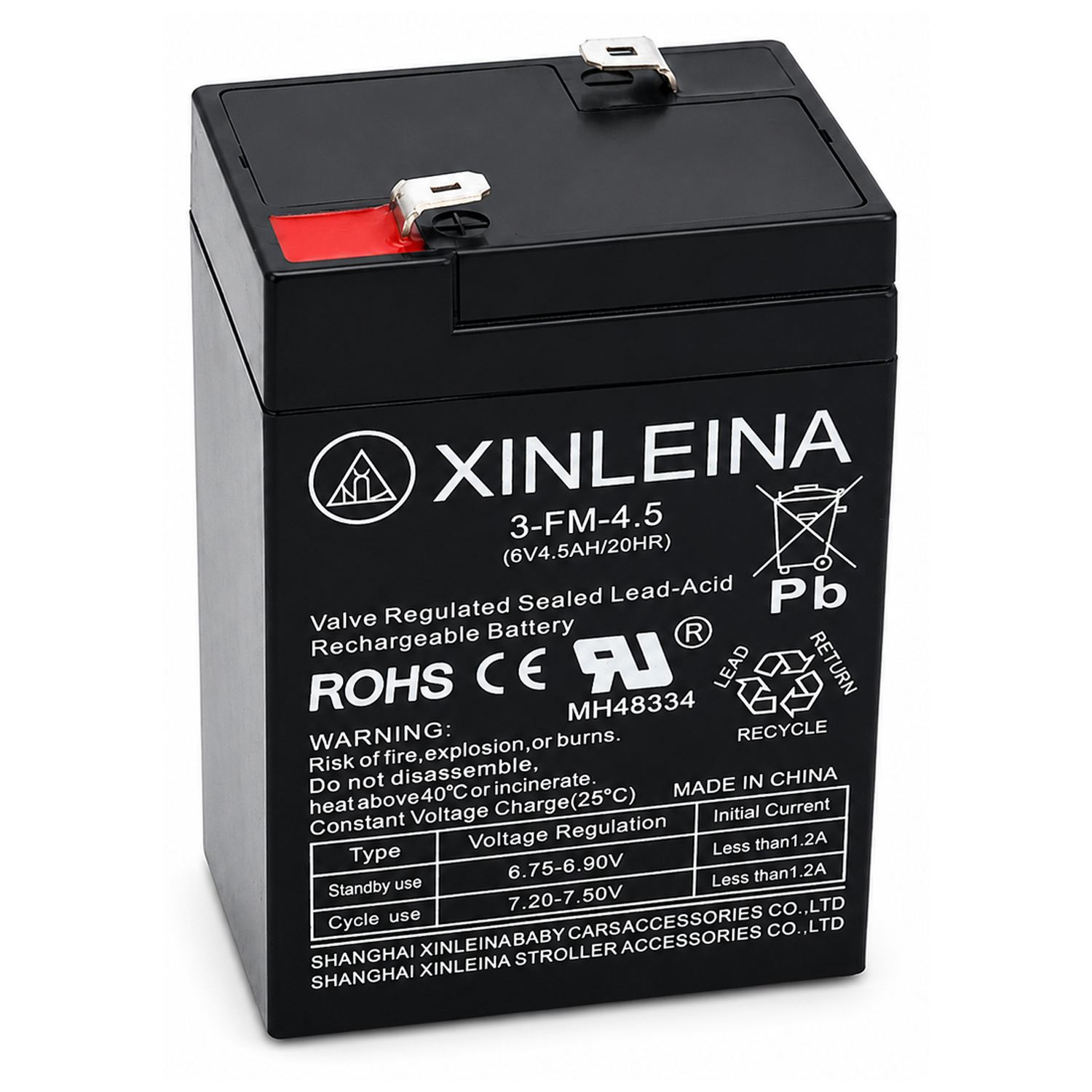 картинка Аккумулятор XINLEINA 6V4.5Ah/20Hr - 3FM4.5 