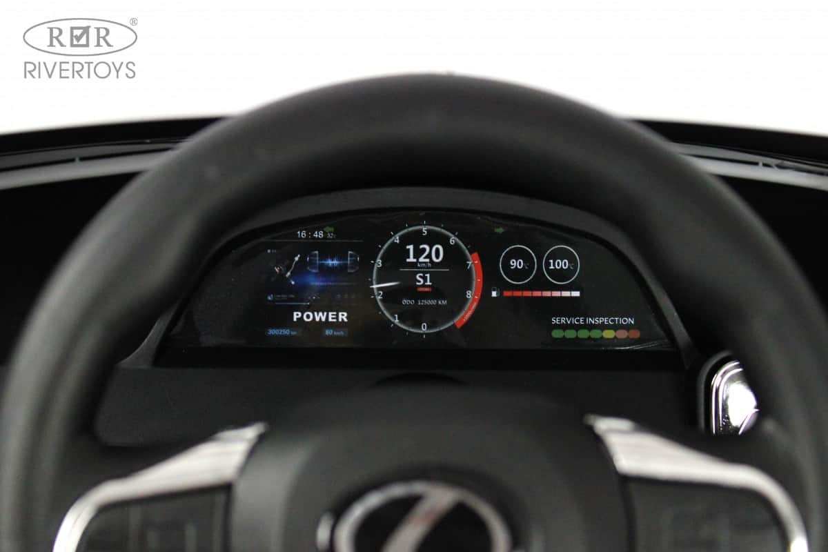 картинка Детский электромобиль Lexus 570 (E555EE) белый 