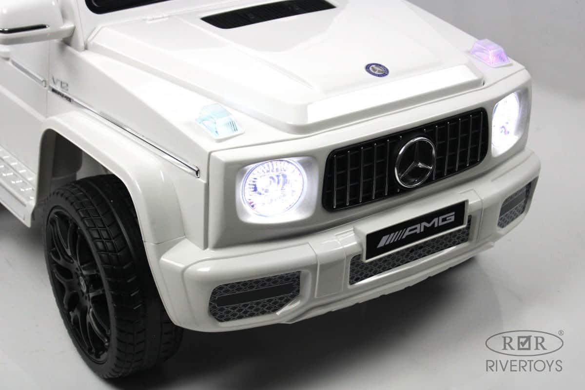 картинка Детский электромобиль Mercedes-Benz G65 (E111EE) белый 