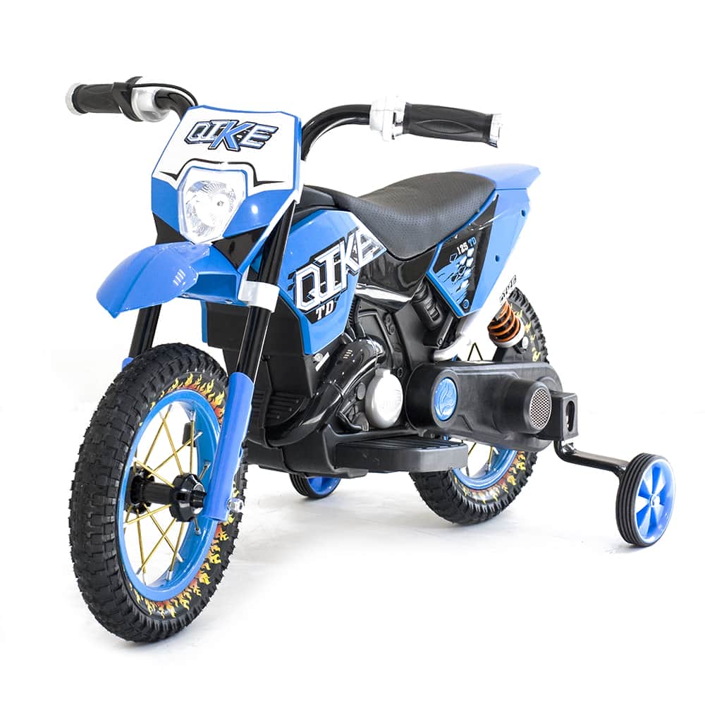 картинка Детский кроссовый электромотоцикл Qike TD Blue 6V - QK-3058-BLUE 