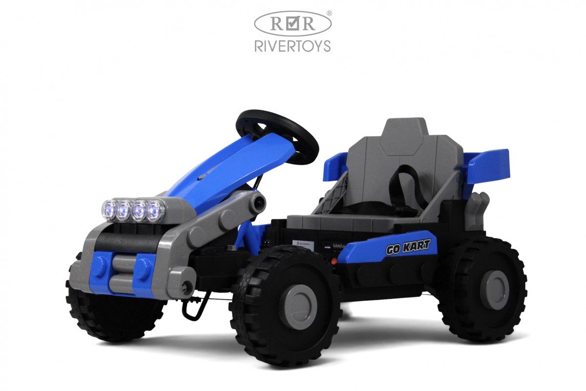 картинка Детский электротрицикл K303PX синий 