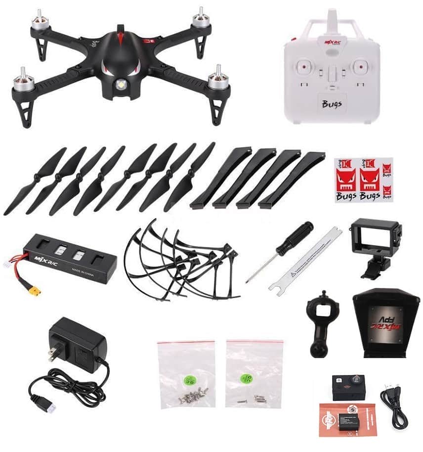 картинка Квадрокоптер MJX Bugs 3  с FPV WiFi 4K камерой - B3 