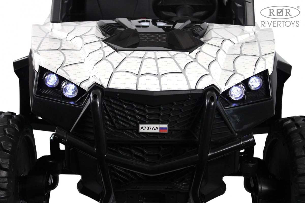 картинка Детский электромобиль A707AA LUX NEW 4WD белый Spider 