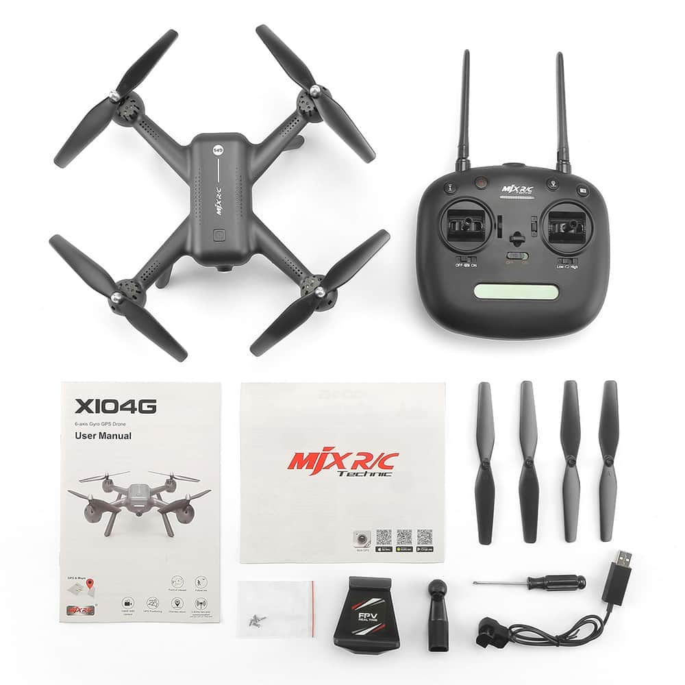 картинка Радиоуправляемый квадрокоптер MJX X104G GPS WiFi FPV 1080P - X104G 