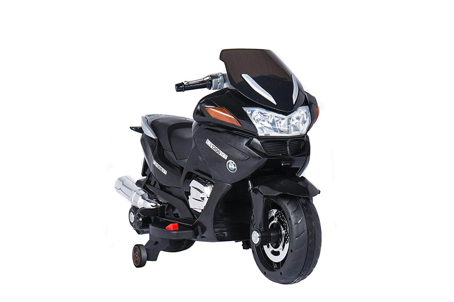 картинка Детский электромобиль мотоцикл BMW R1200RT Black 12V - HZB-118-BLACK 