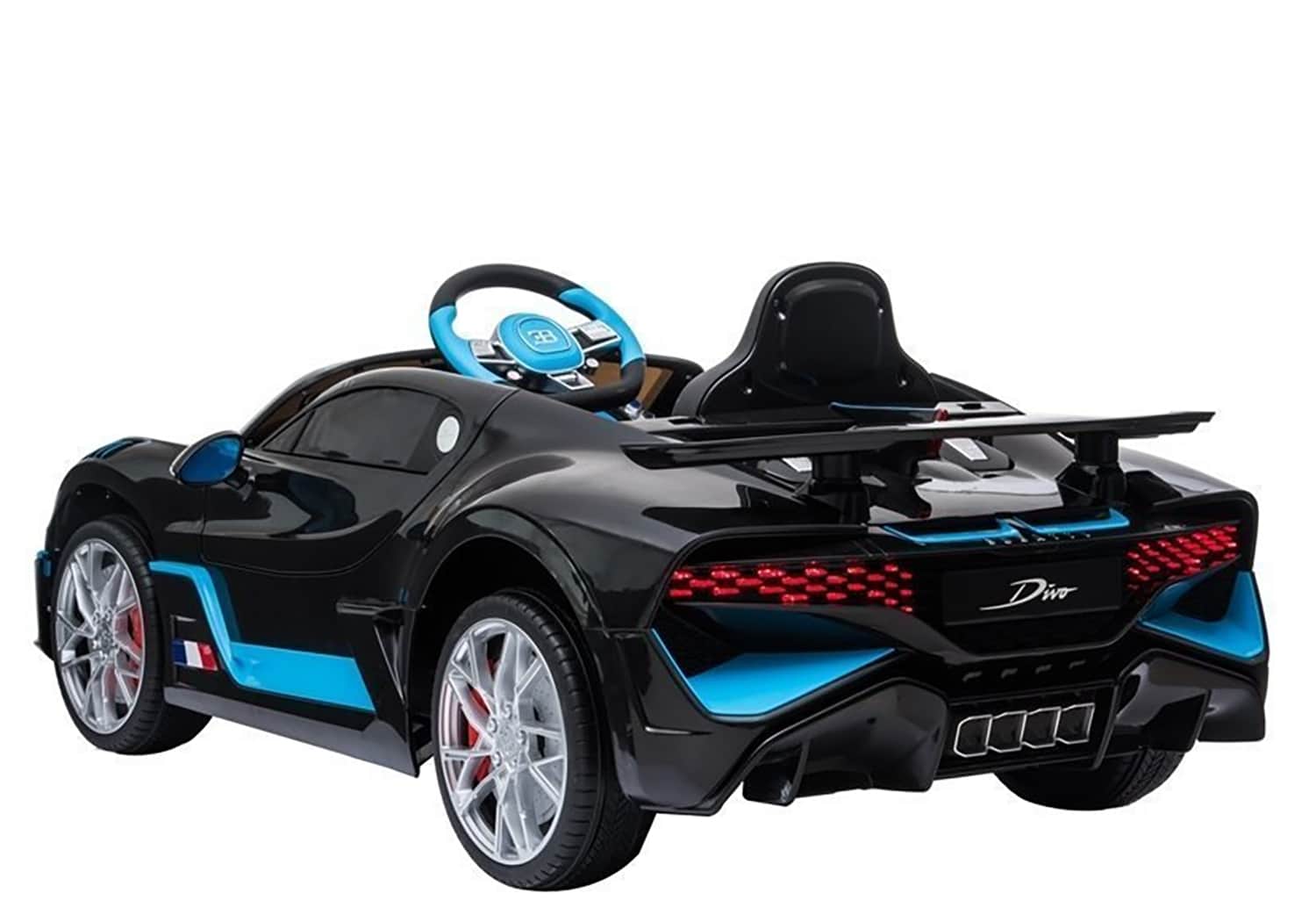 картинка Детский электромобиль Bugatti Divo (черный, 12V) - HL338 