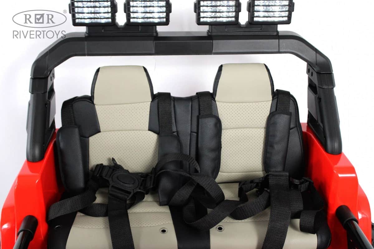 картинка Детский электромобиль Jeep A222AA красный 