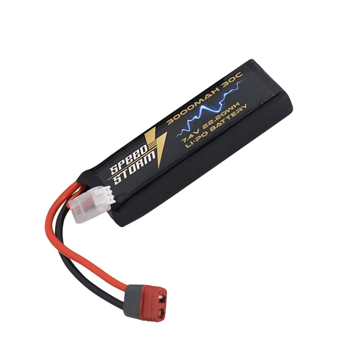 картинка Аккумулятор Speed Storm Li-Po 7.4V 30C 3000 mAh разъем T-plug (Deans) - SS-2S3000-30-D 
