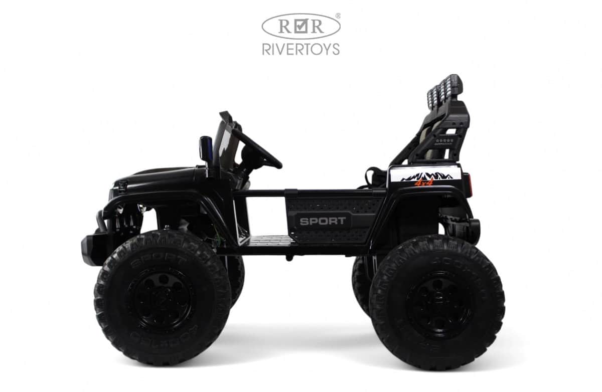 картинка Детский электромобиль Jeep A222AA черный 