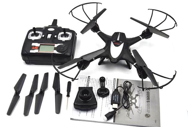 картинка Радиоуправляемый квадрокоптер с барометром MJX X401H-B (черный) FPV 2.4G - X401H-B 