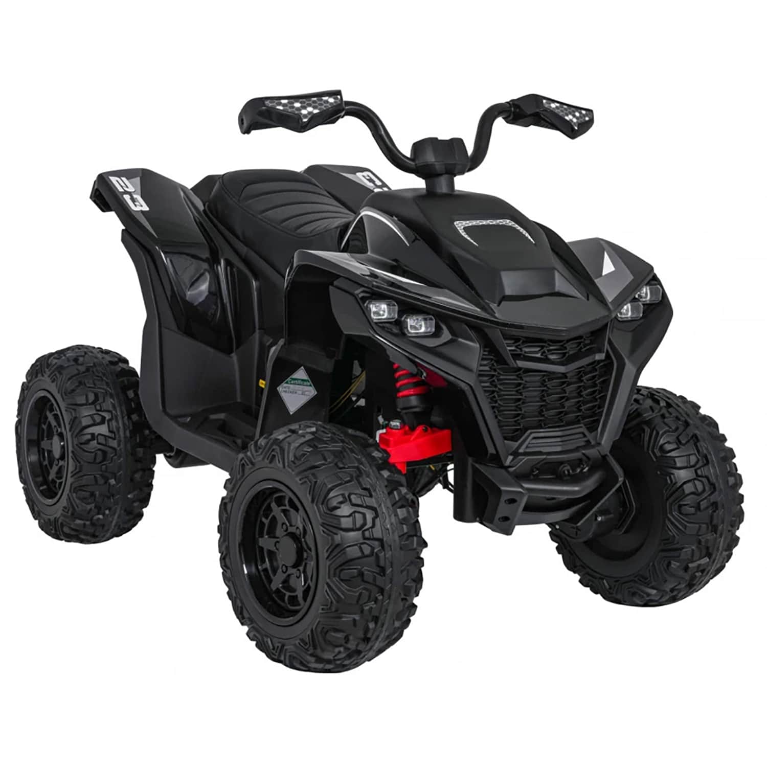 картинка Детский электромобиль квадроцикл Outlander (черный, 24V, 4WD, пульт, EVA) - XMX652-24V-4WD-BLACK 