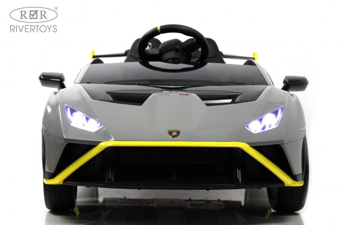 картинка Детский электромобиль Lamborghini Huracán STO (E888EE) серый 