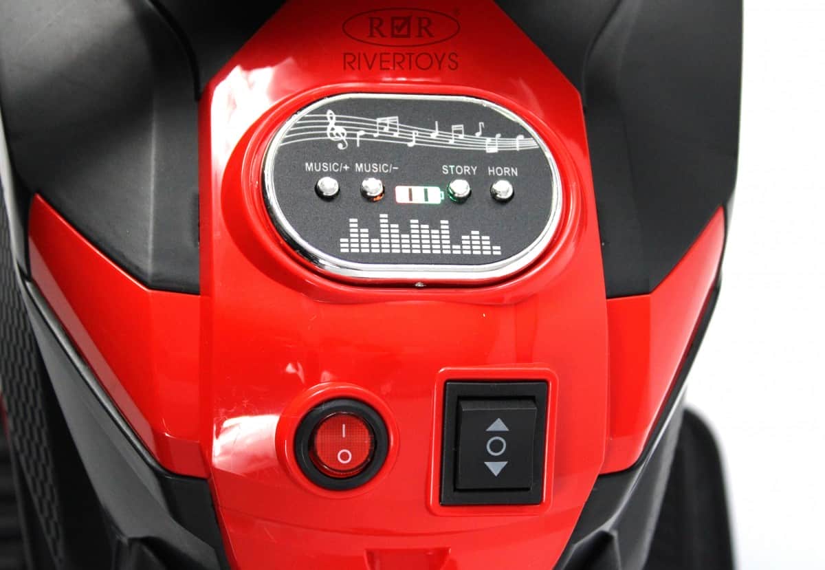 картинка Детский электротрицикл K002PX красный 