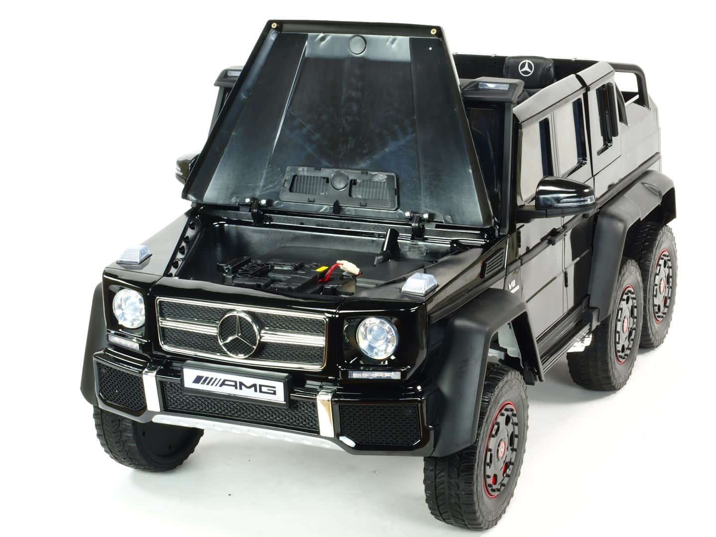картинка Двухместный электромобиль Mercedes Benz G63 6x6 4WD - ABL1801-BLACK-PAINT 