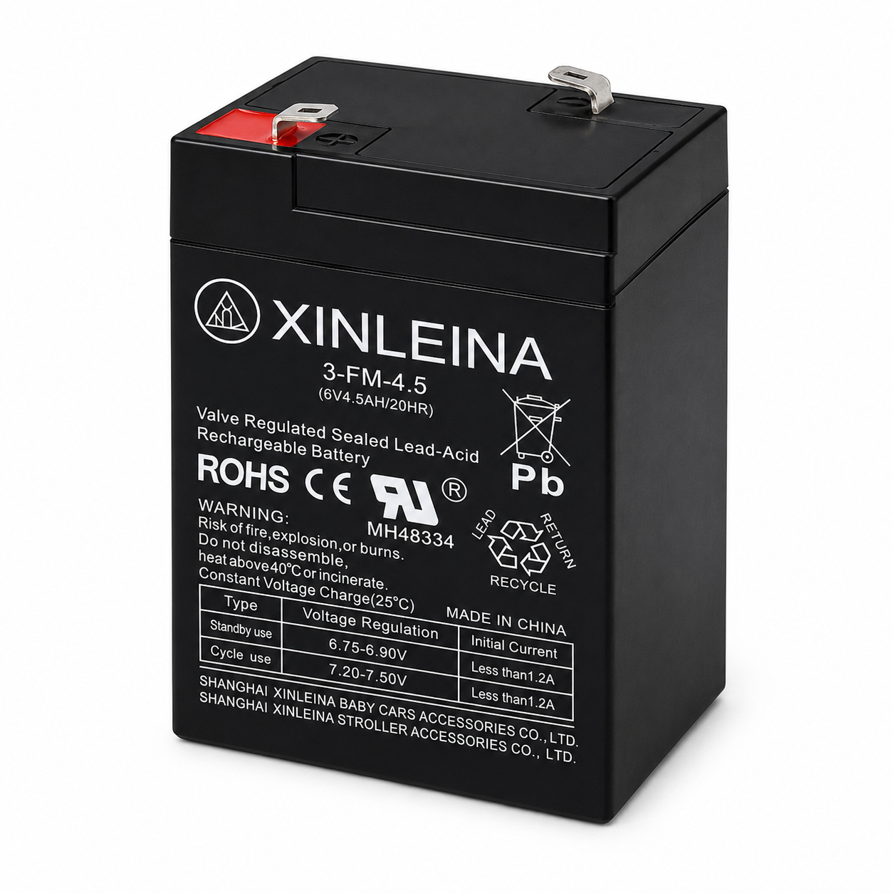картинка Аккумулятор XINLEINA 6V4.5Ah/20Hr - 3FM4.5 