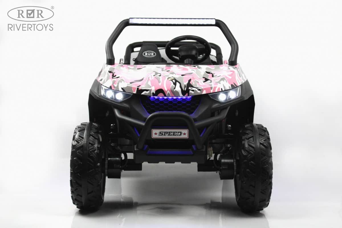 картинка Детский электромобиль T777TT 4WD розовый камуфляж 