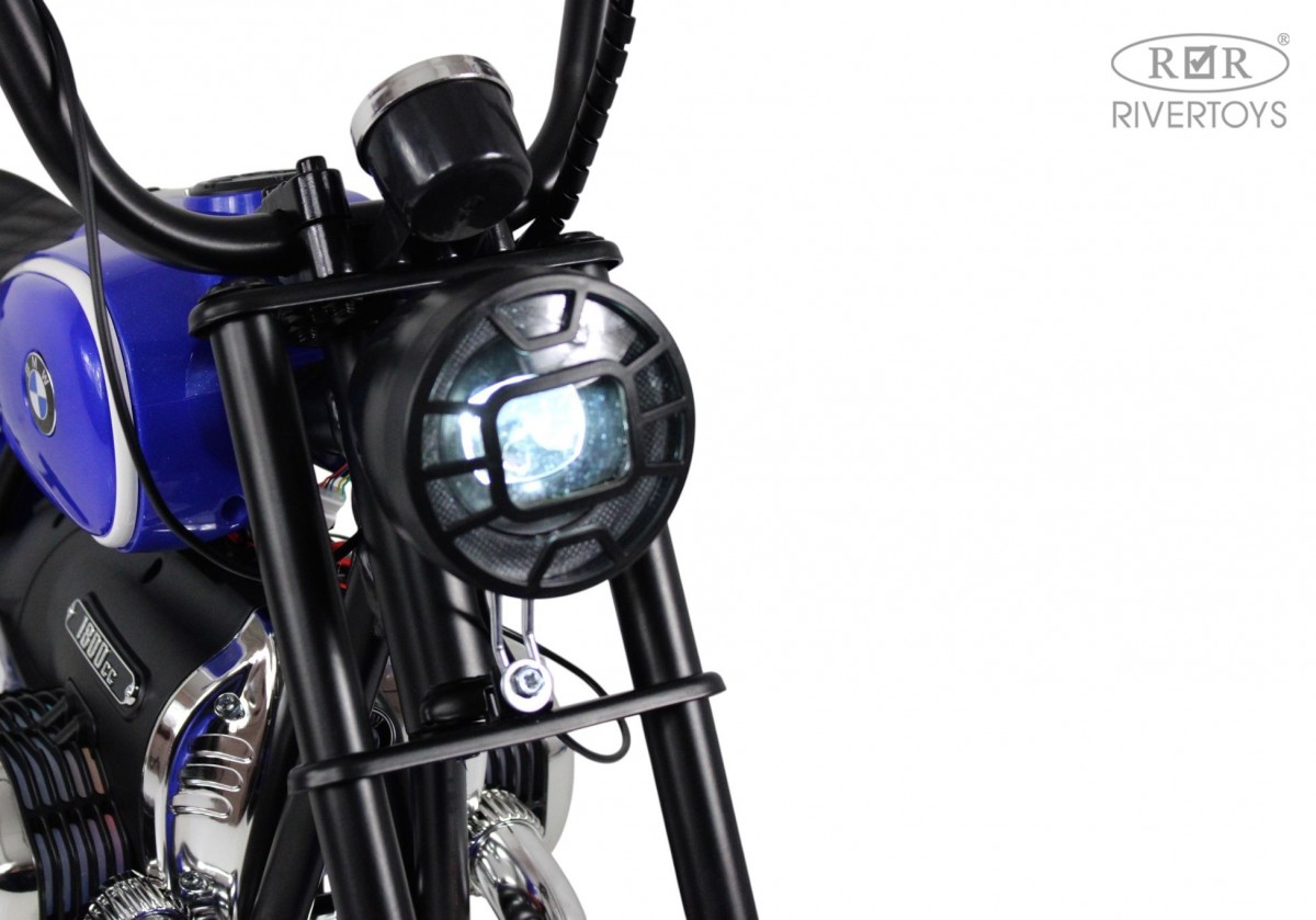 картинка Детский электромотоцикл BMW R18 (A777AA-NEW) синий 
