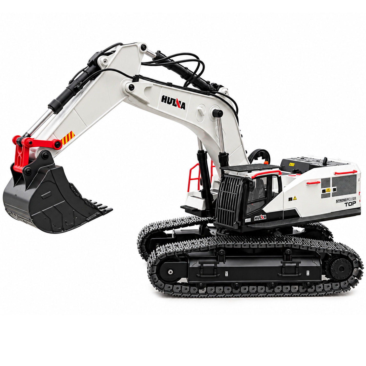 картинка Радиоуправляемый экскаватор белый HUI NA TOYS масштаб 1:14 2.4G - HN1594-WHITE 