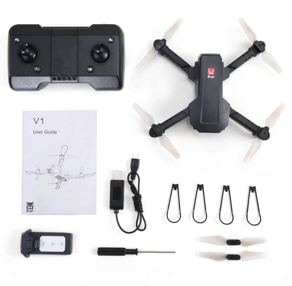 картинка Радиоуправляемый квадрокоптер с сумкой MJX V1 4K/1080P WiFi FPV 2.4G - MJX-V1-BAG 