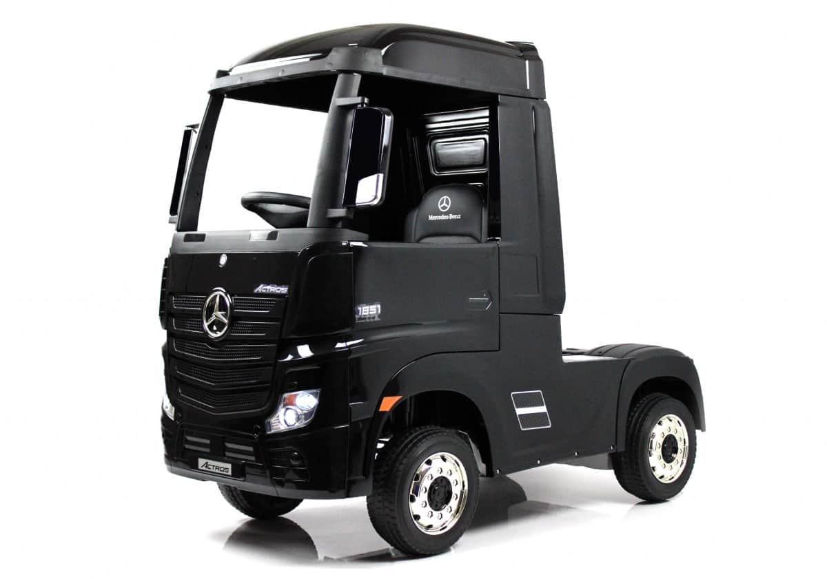 картинка Детский электромобиль Mercedes-Benz Actros 4WD (HL358) черный глянец 