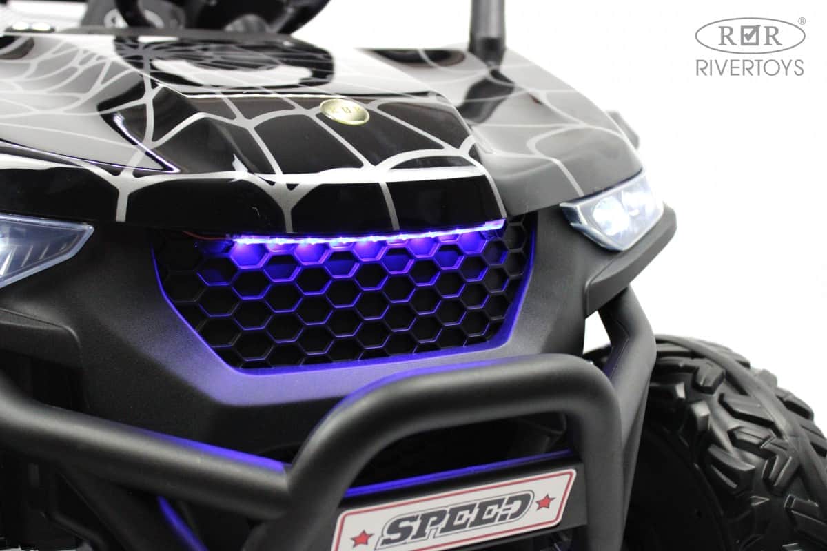 картинка Детский электромобиль T777TT 4WD черный Spider 