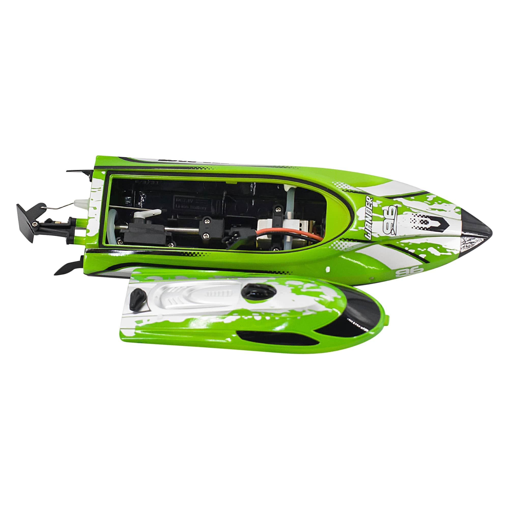 картинка Радиоуправляемый катер Wander (30 см, LED, 25 км/ч) - HJ820-GREEN 