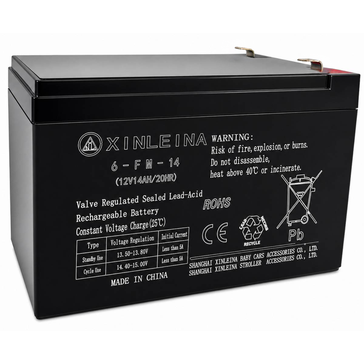 картинка Аккумулятор XINLEINA 12V14Ah/20Hr - X-6FM14 