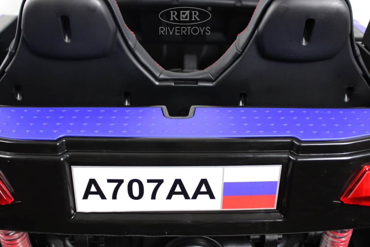 картинка Детский электромобиль A707AA LUX NEW 4WD синий Spider 