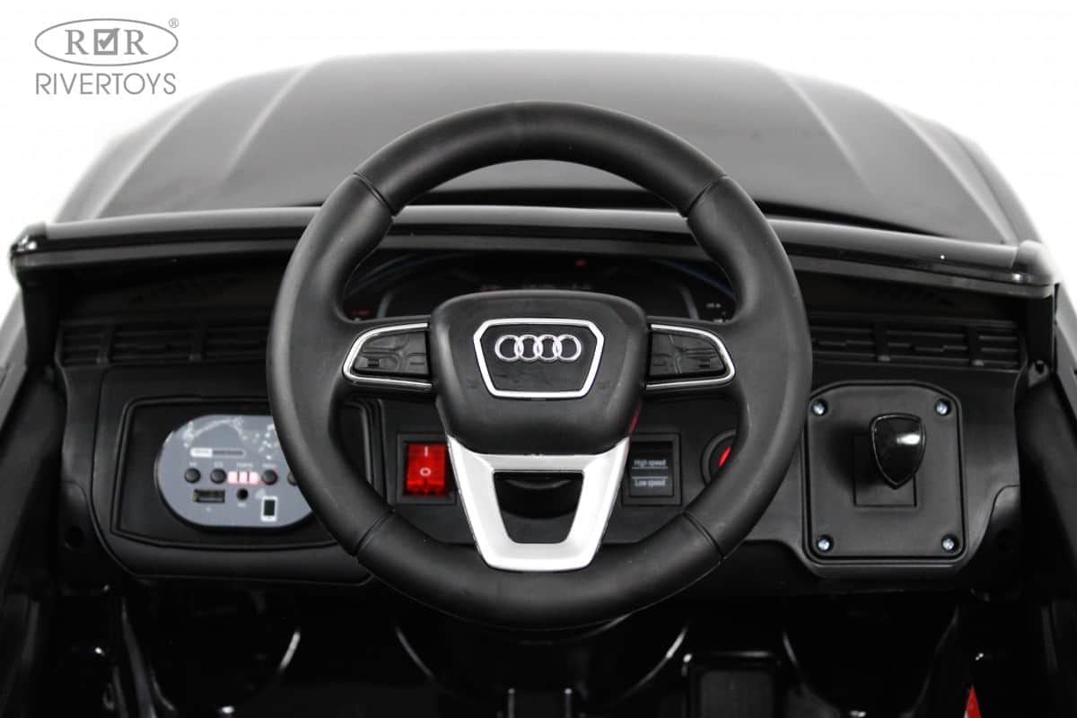 картинка Детский электромобиль AUDI Q7 (HL678) черный глянец 