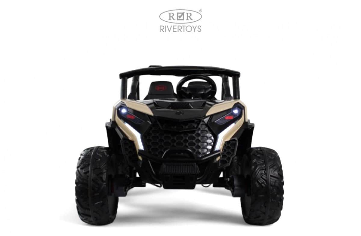 картинка Детский электромобиль K555KK 4WD 24V бежевый 