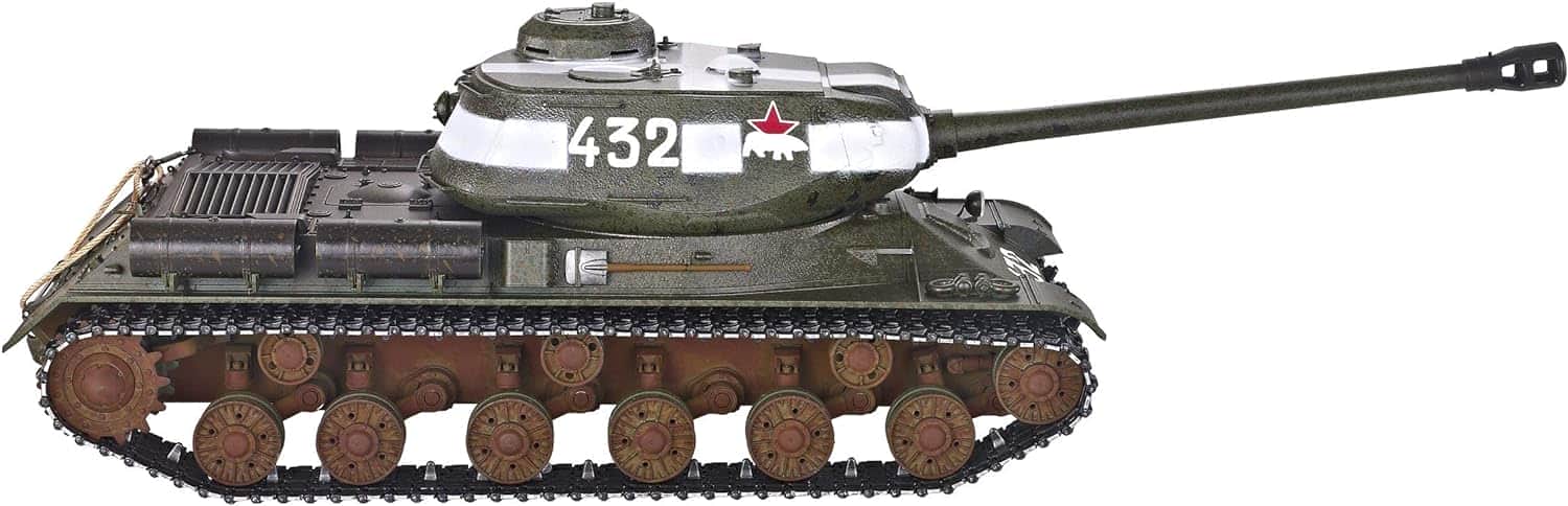 картинка Радиоуправляемый танк Taigen ИС-2 модель 1944 СССР 1:16 (зеленый, звук, дым V3) - AS3928-B-GREEN 