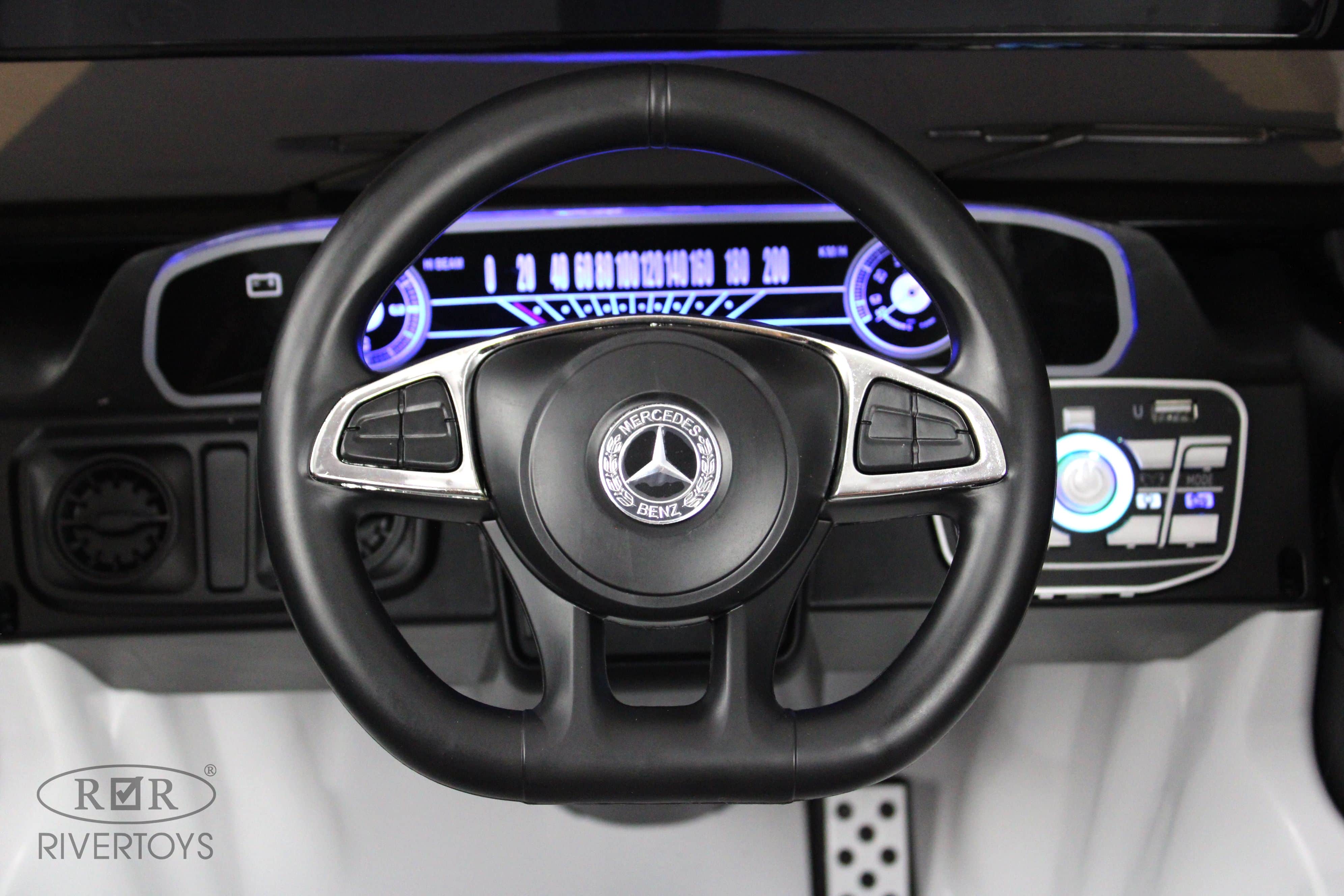 картинка Детский электромобиль Mercedes-Benz EQG (E222EE) белый 