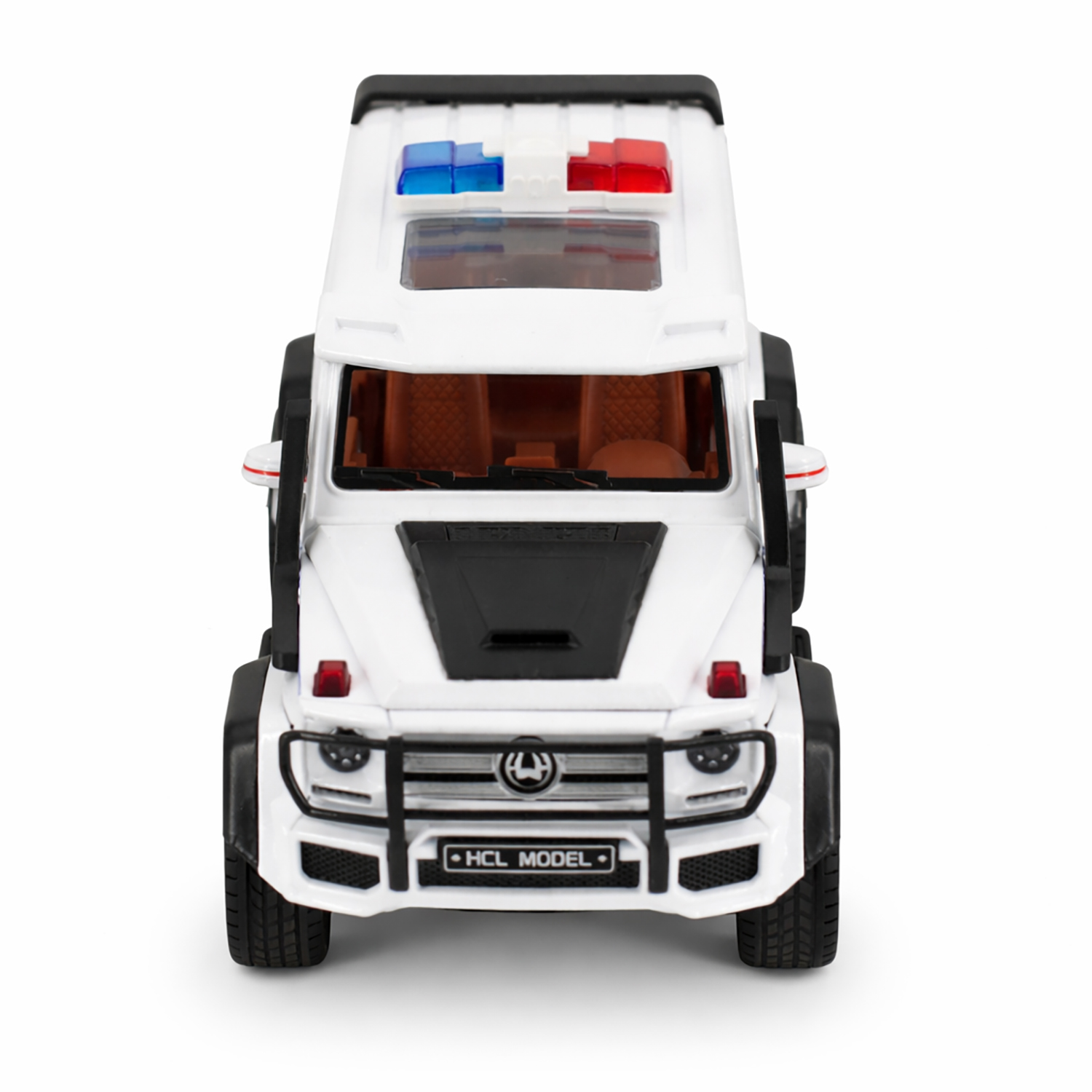 картинка Радиоуправляемая металлическая полицейская машина Mercedes G500 1:22 - HCL-3608-WHITE 