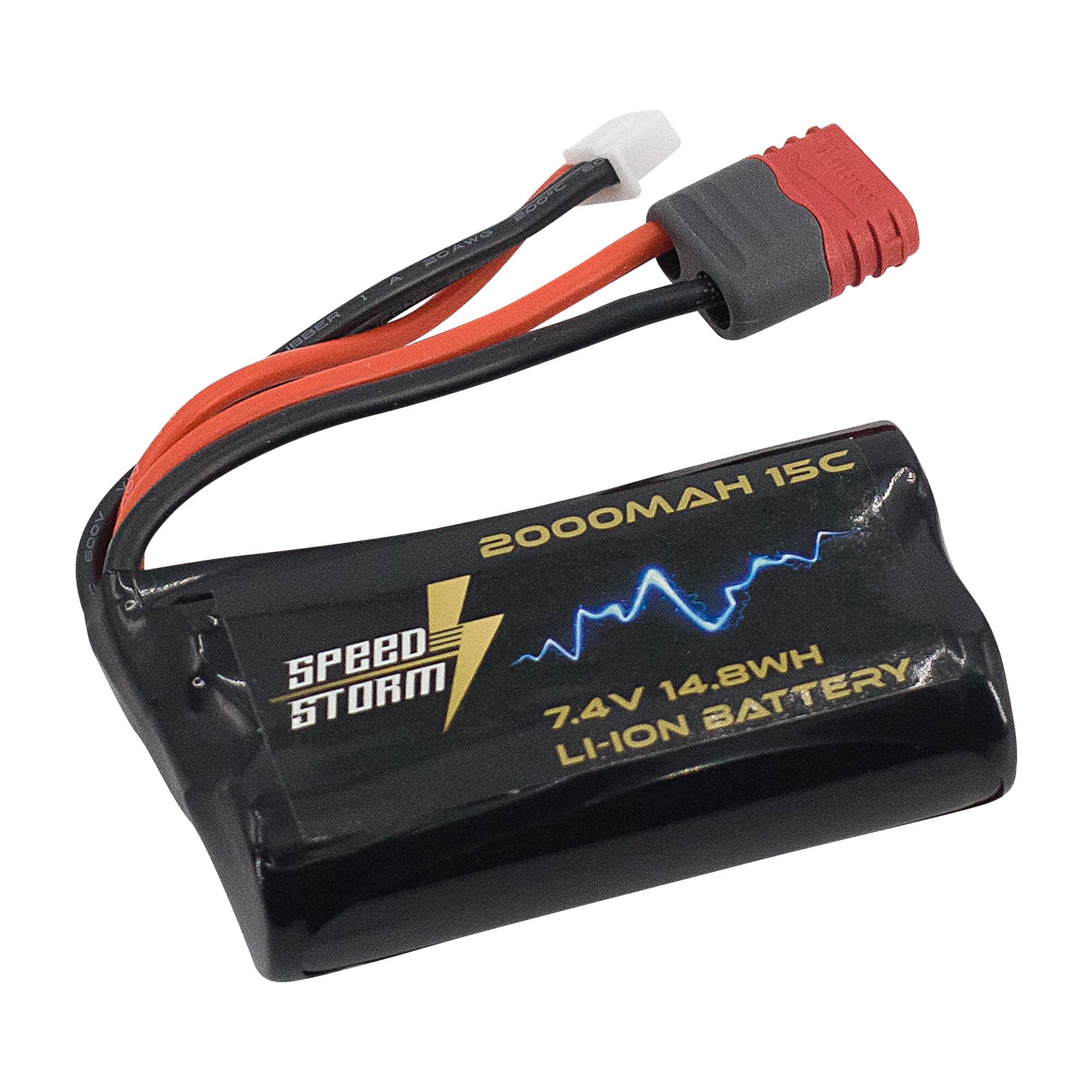 картинка Аккумулятор Speed Storm Li-ion 18650 7.4V 2000 mAh разъем T-plug (Deans) - SS-2S2000-D 