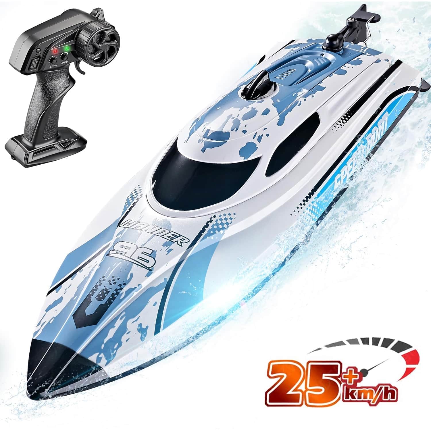картинка Радиоуправляемый катер Wander (30 см, LED, 25 км/ч) - HJ820-WHITE 