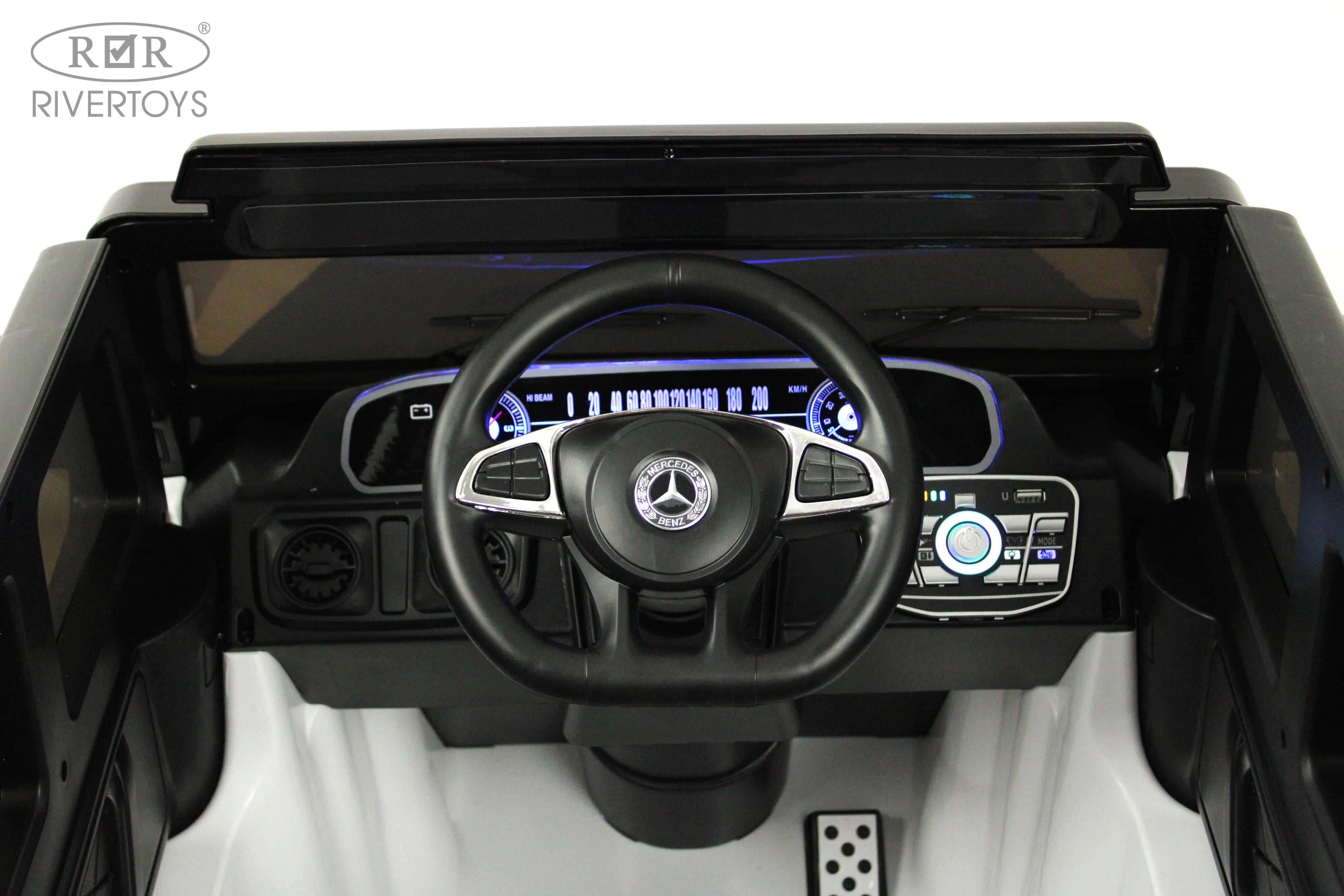 картинка Детский электромобиль Mercedes-Benz EQG (E222EE) белый 