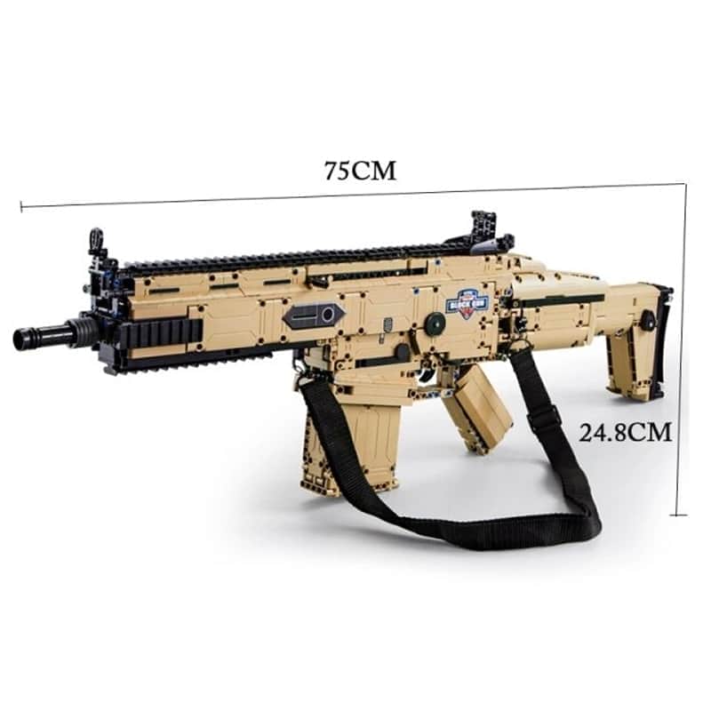 картинка Конструктор Cada штурмовая винтовка Scar, 1406 элементов - C81021W 